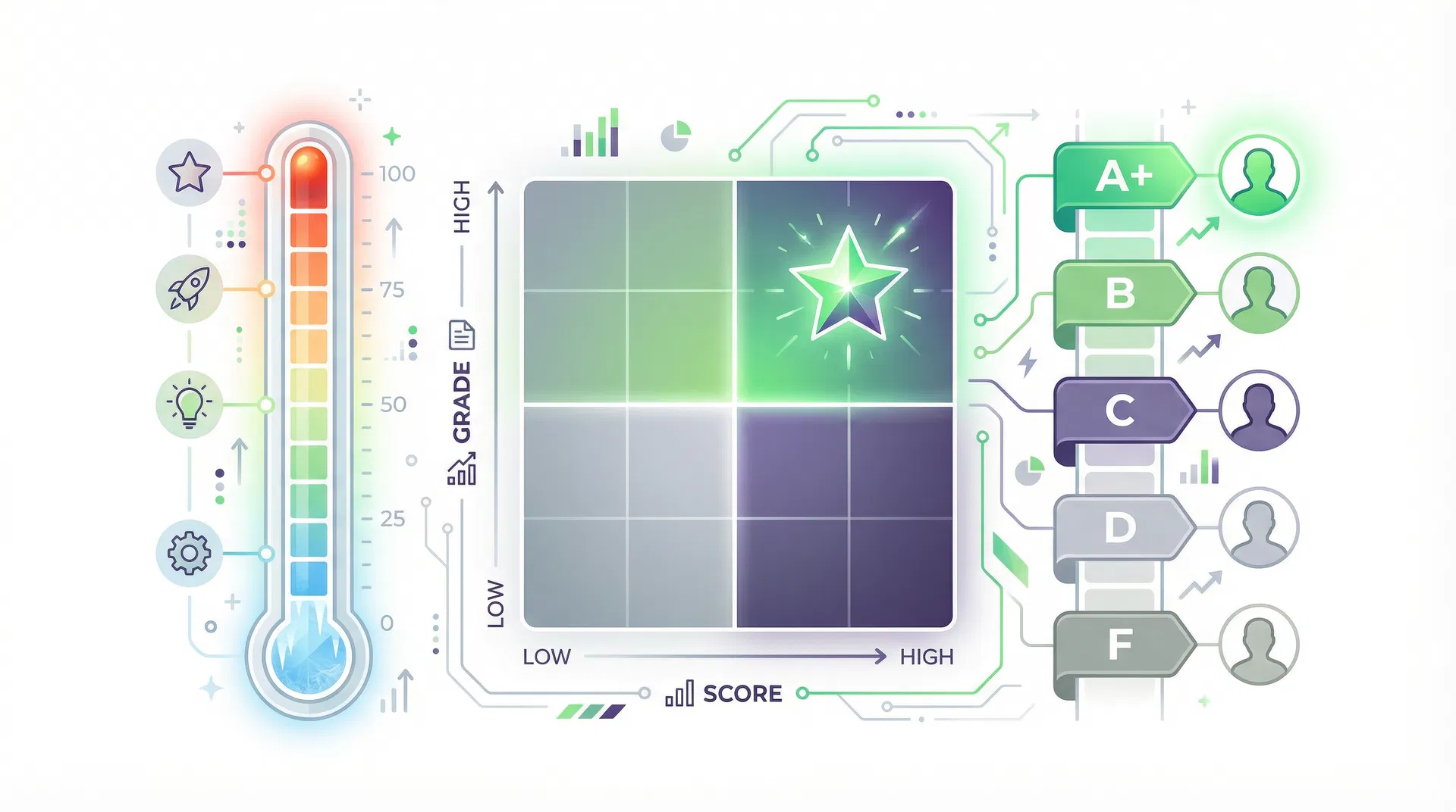 Lead scoring y grading en Pardot: cómo calificar leads automáticamente en 2026