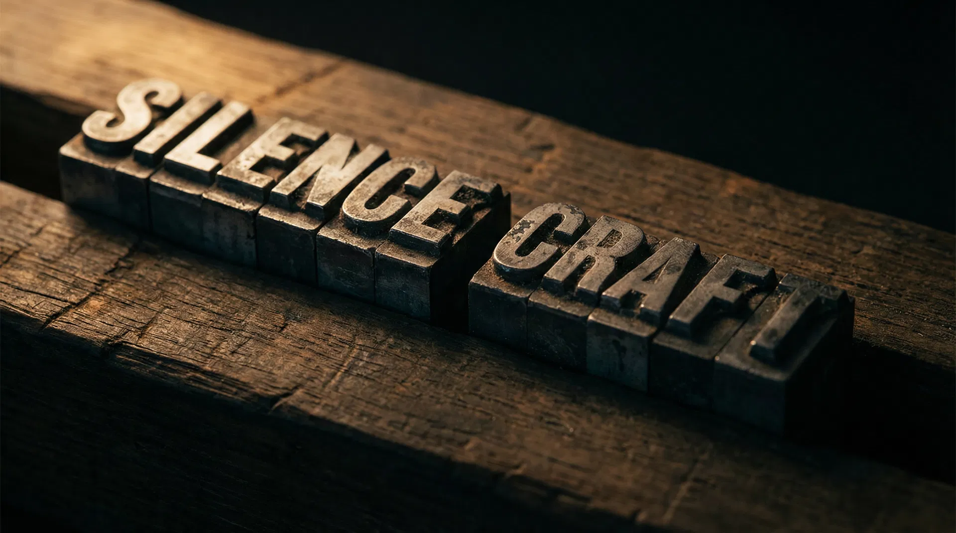 La tipografia parla en silenci.