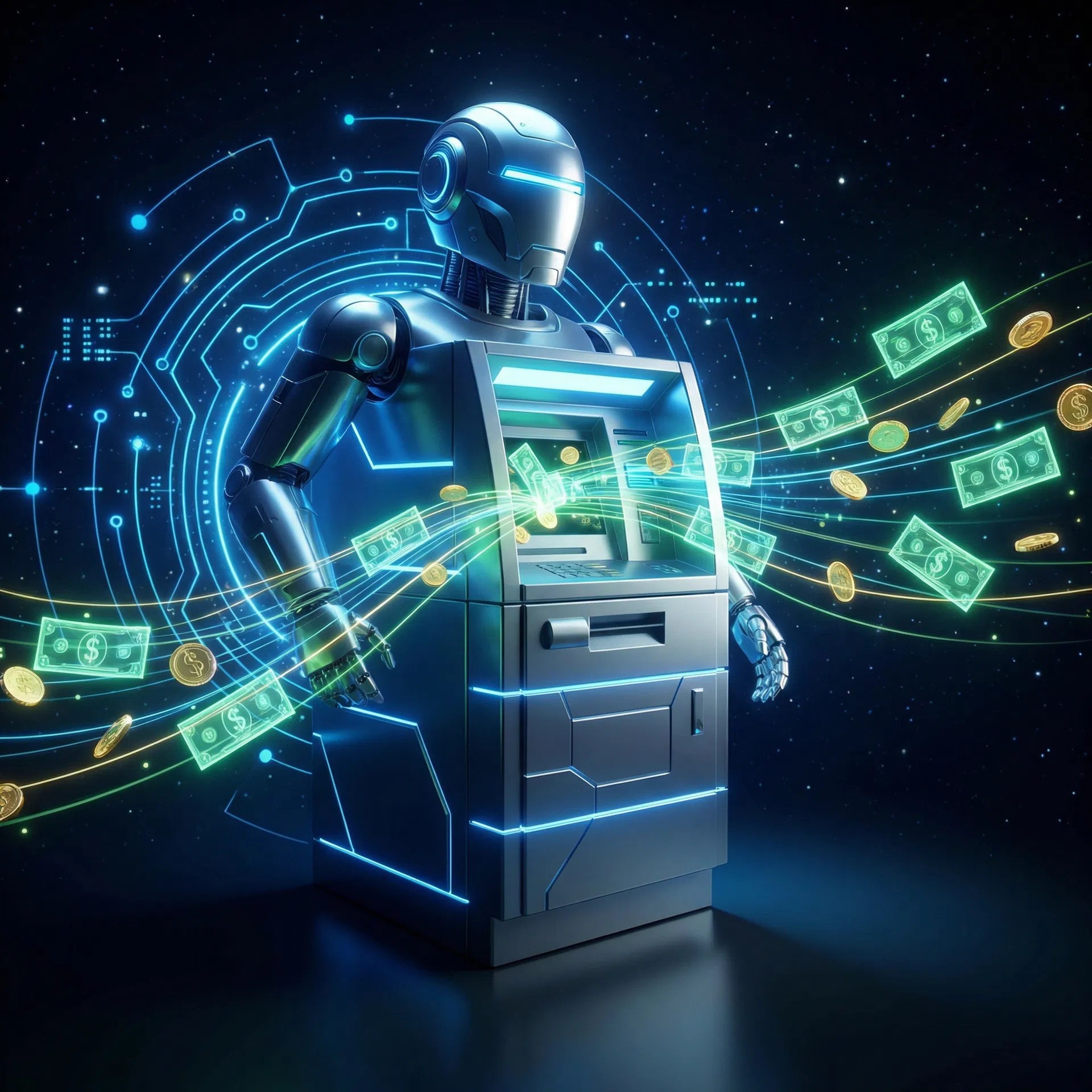Robotic ATM trading robot