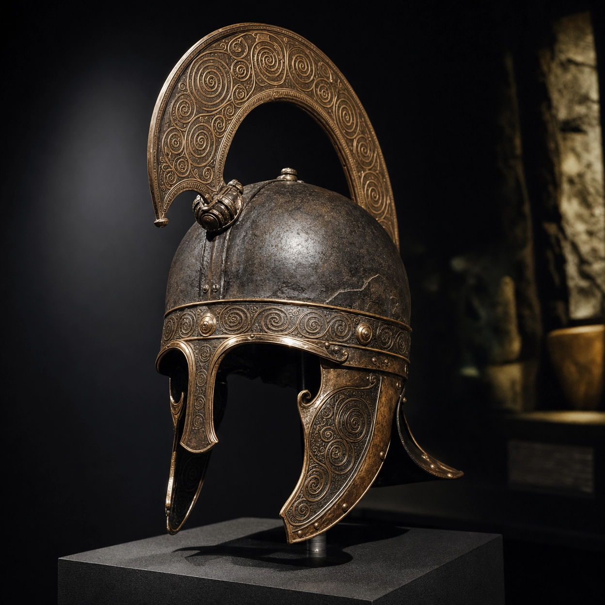 Casque en Fer Gaulois