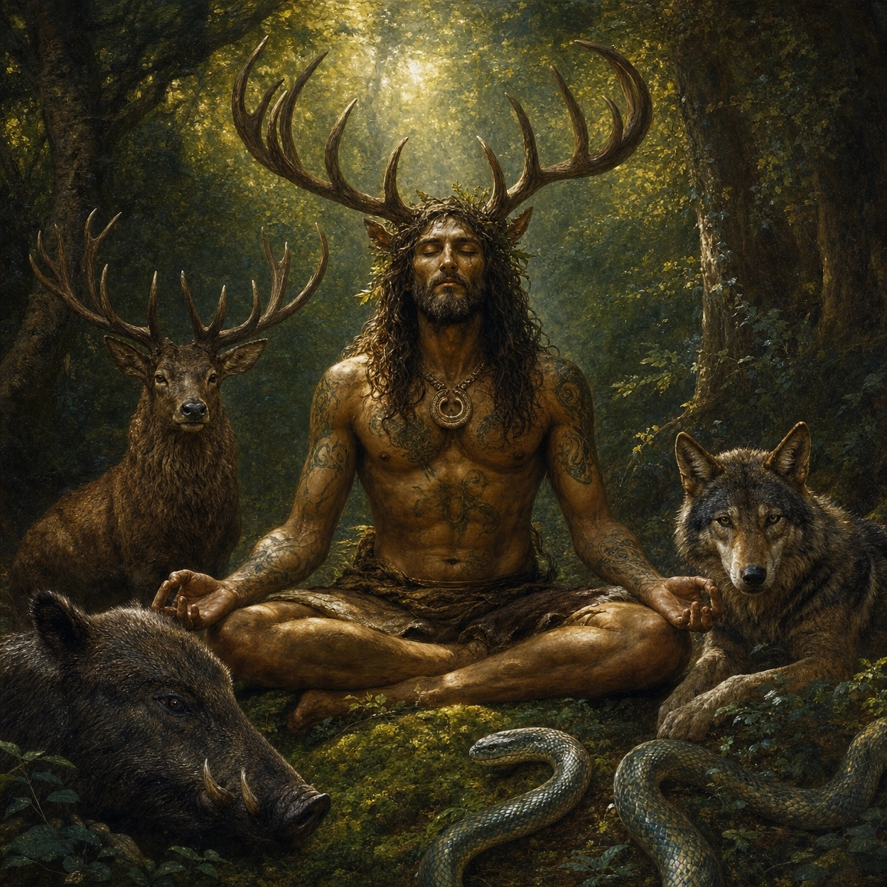 Cernunnos et le Serpent