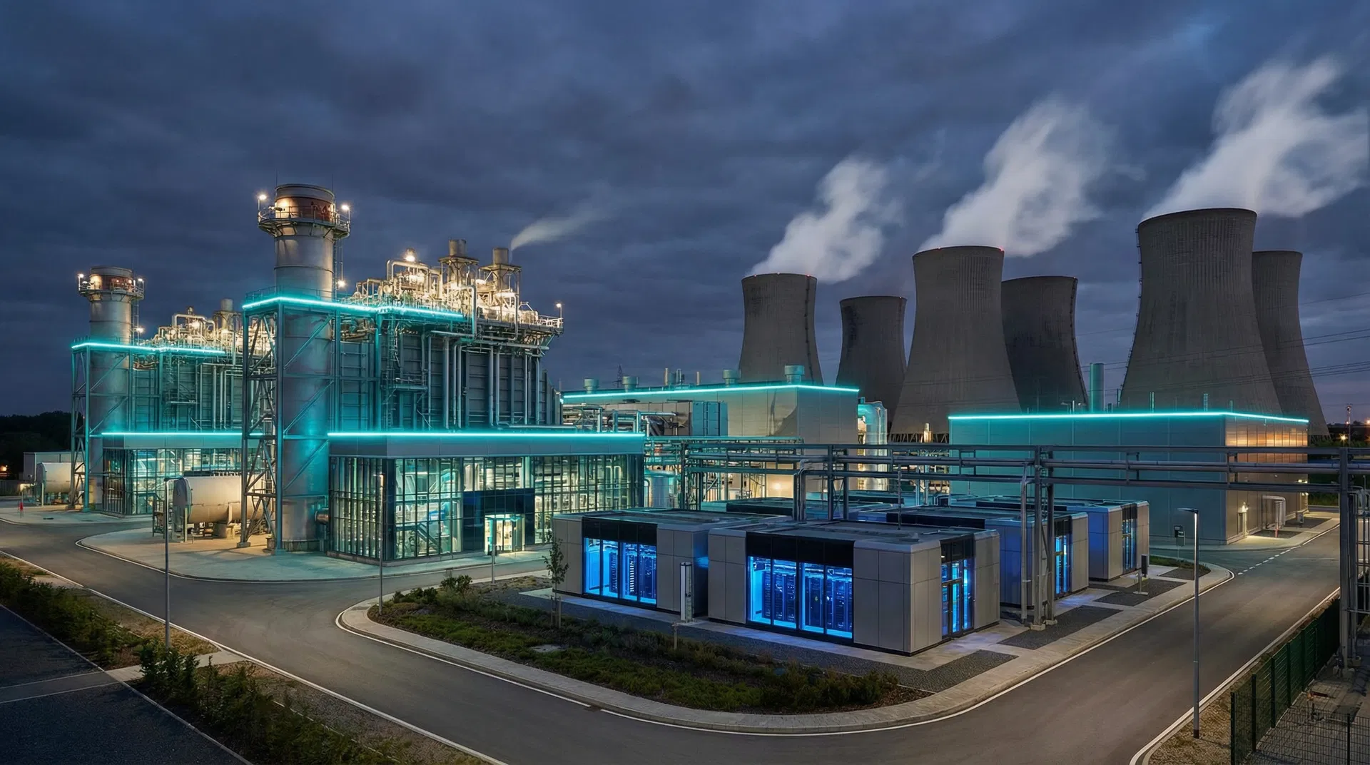 Planta de gas natural y data center