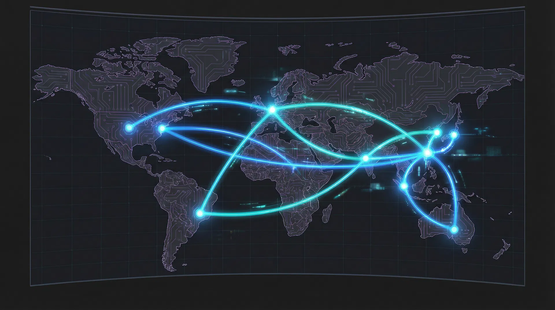 Global semiconductor supply chain map
