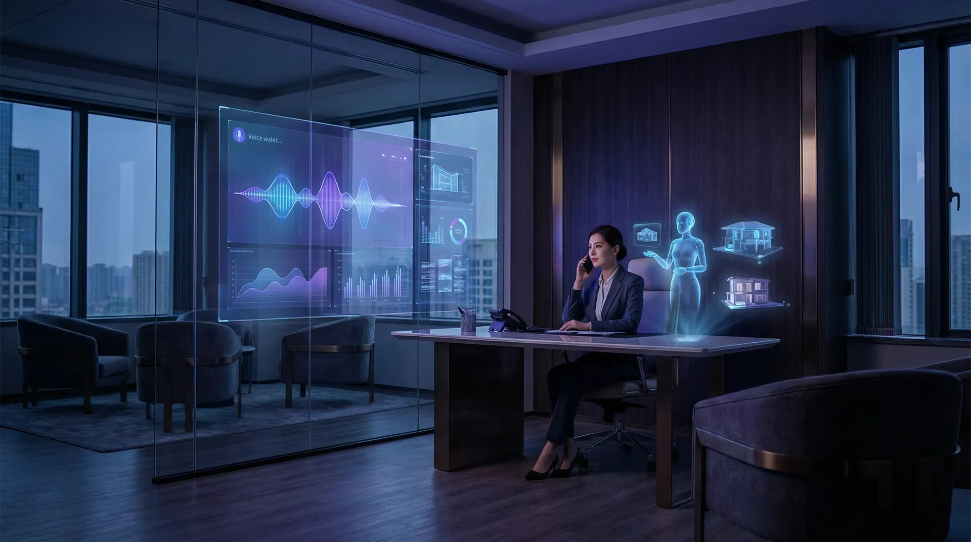 Real estate agent using Voice AI to handle property enquiries