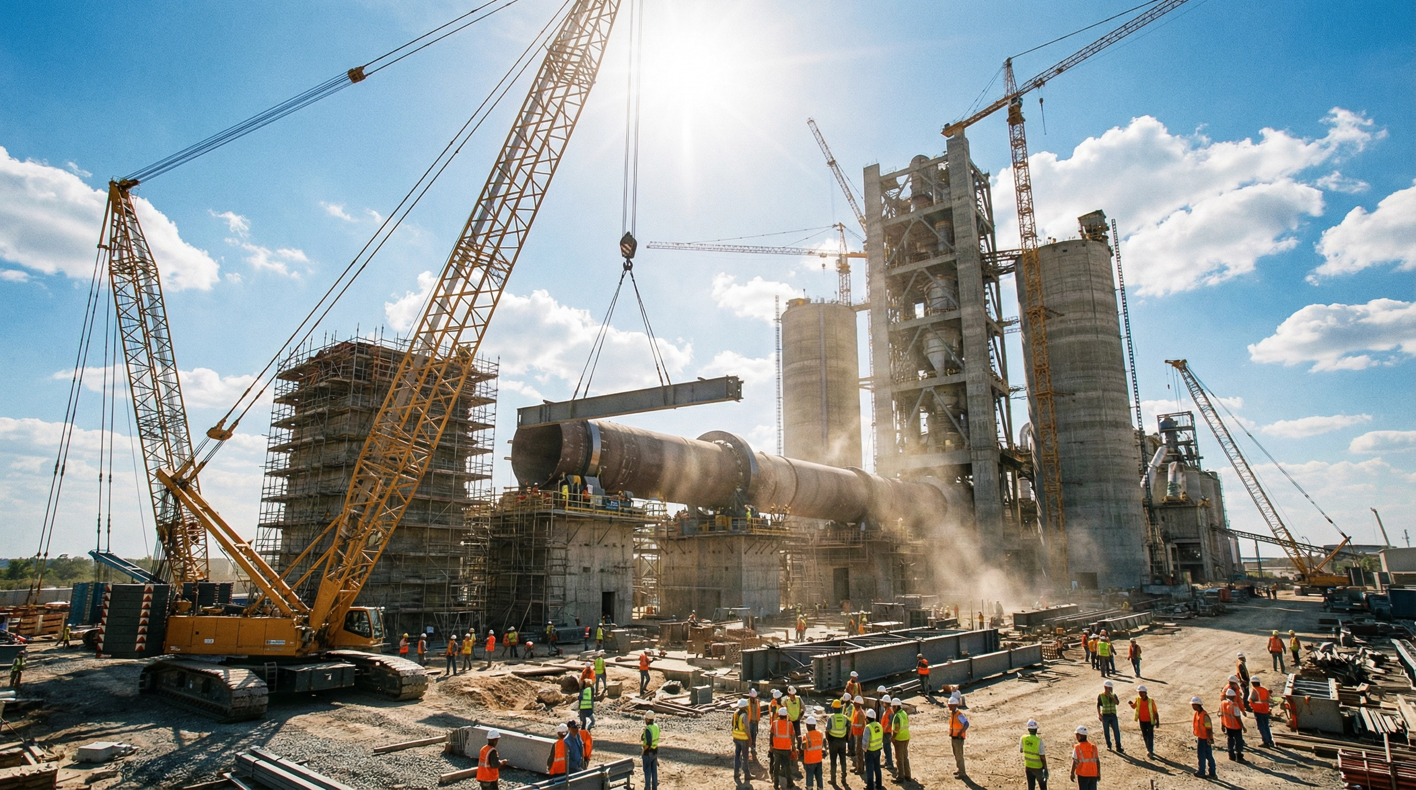 Industrial construction site