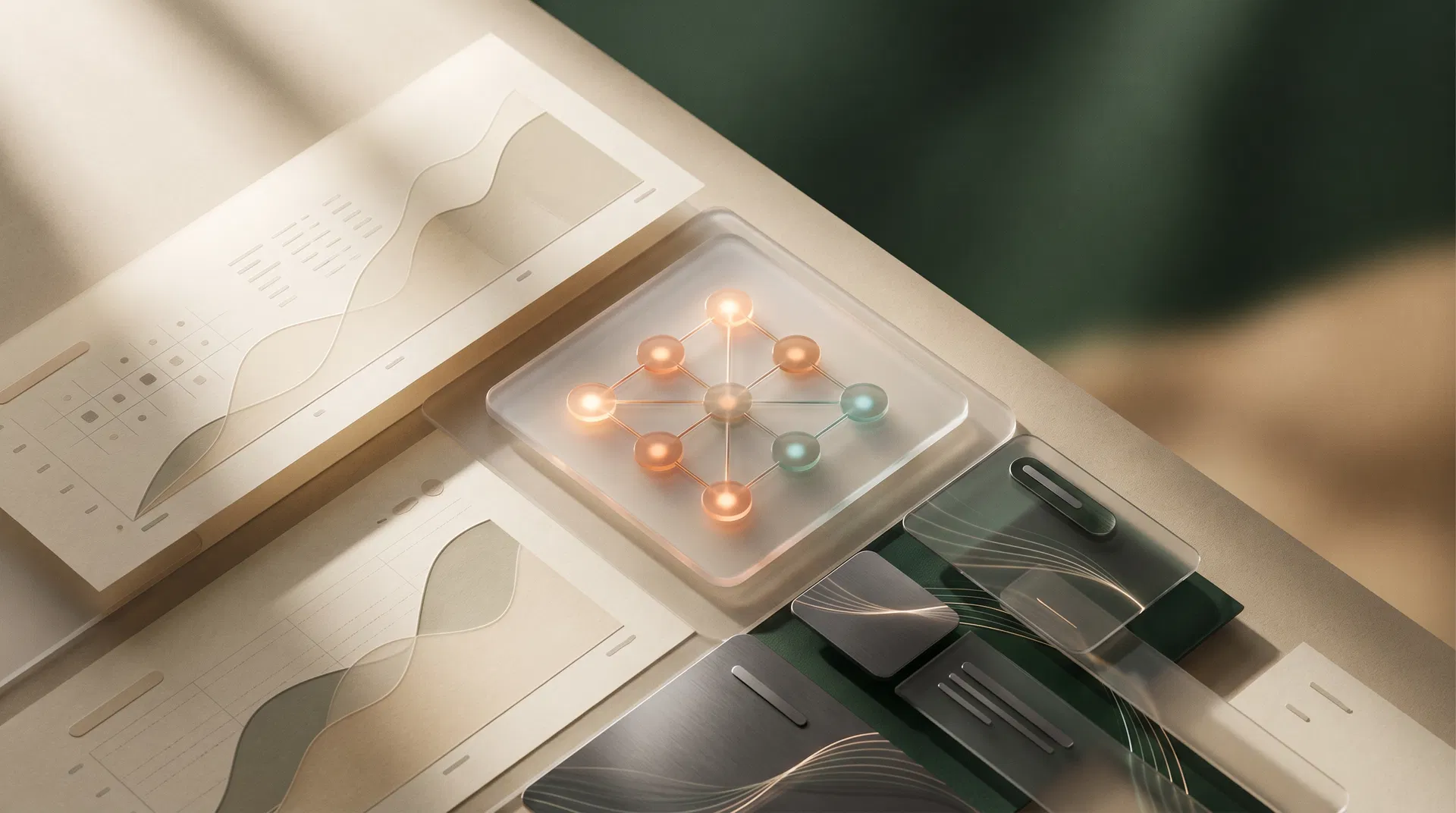 Uredniška vizualizacija matrike AI kompetenc