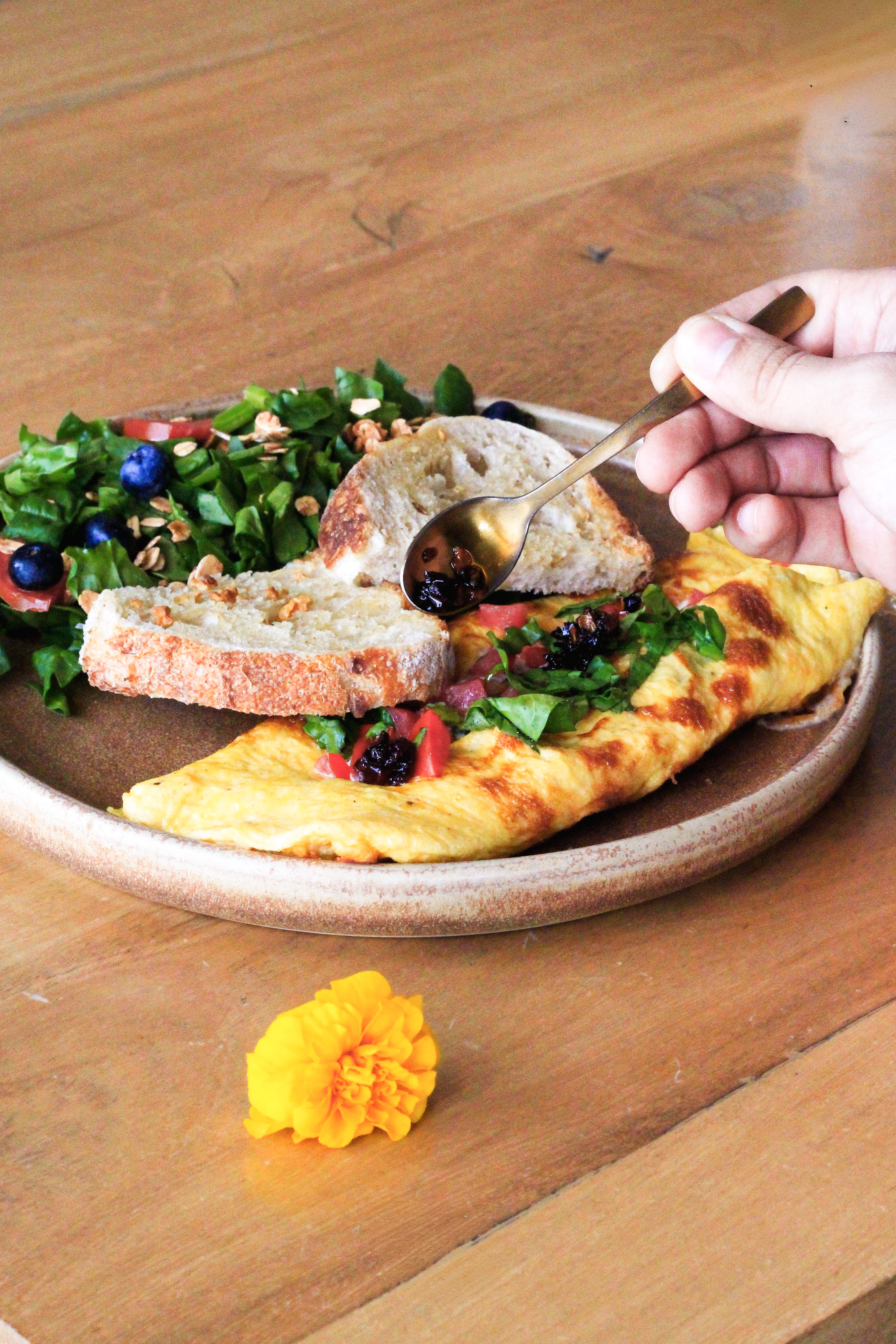 Omelette Panela y Vegetales