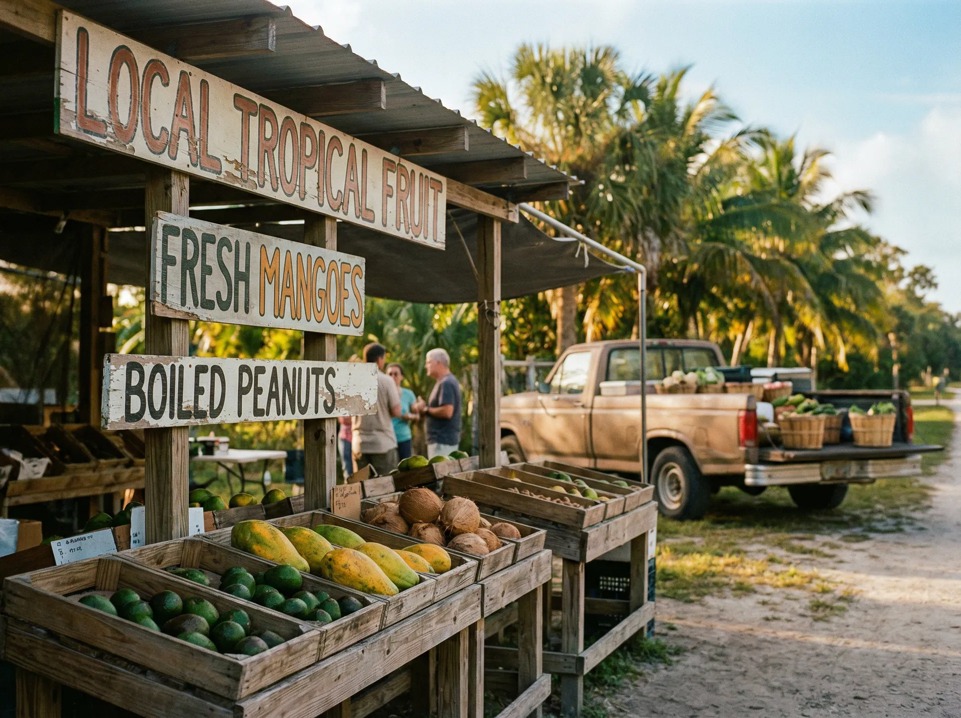 South Florida roadside produce stand