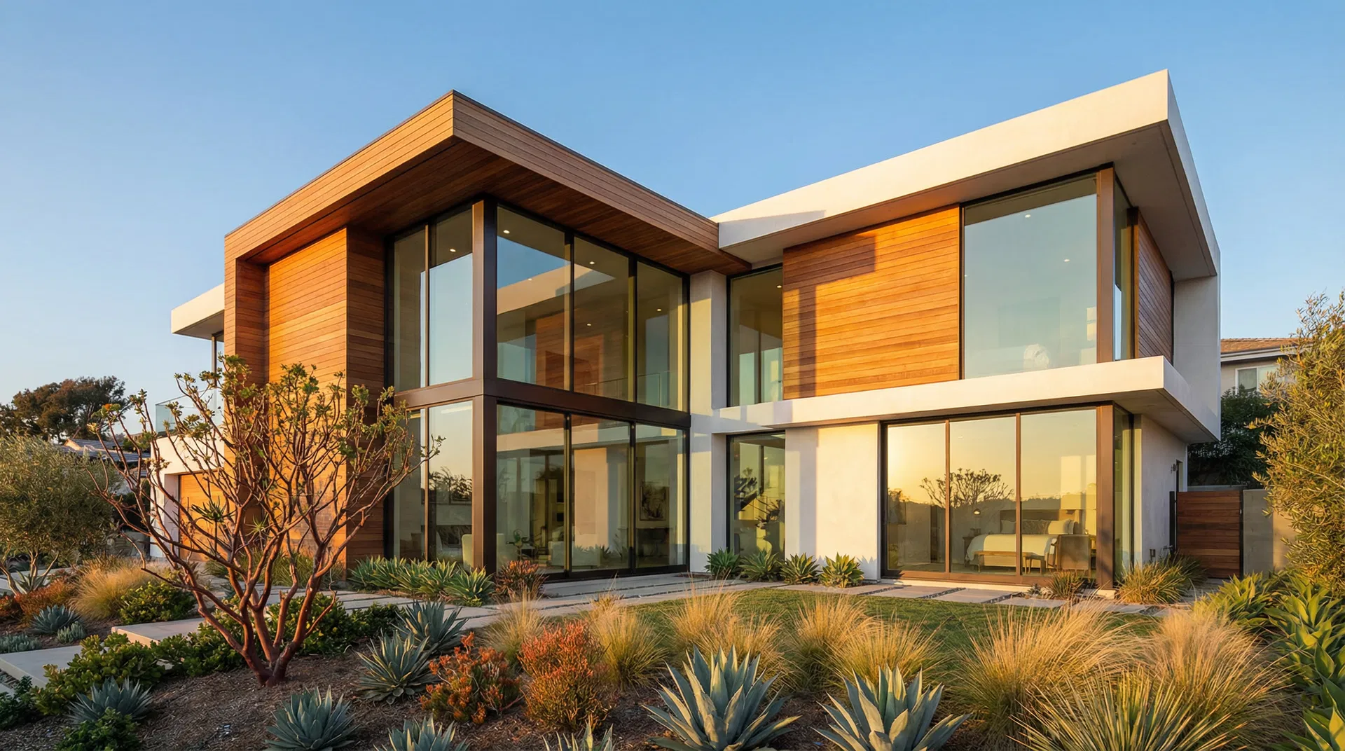 Modern custom home in California