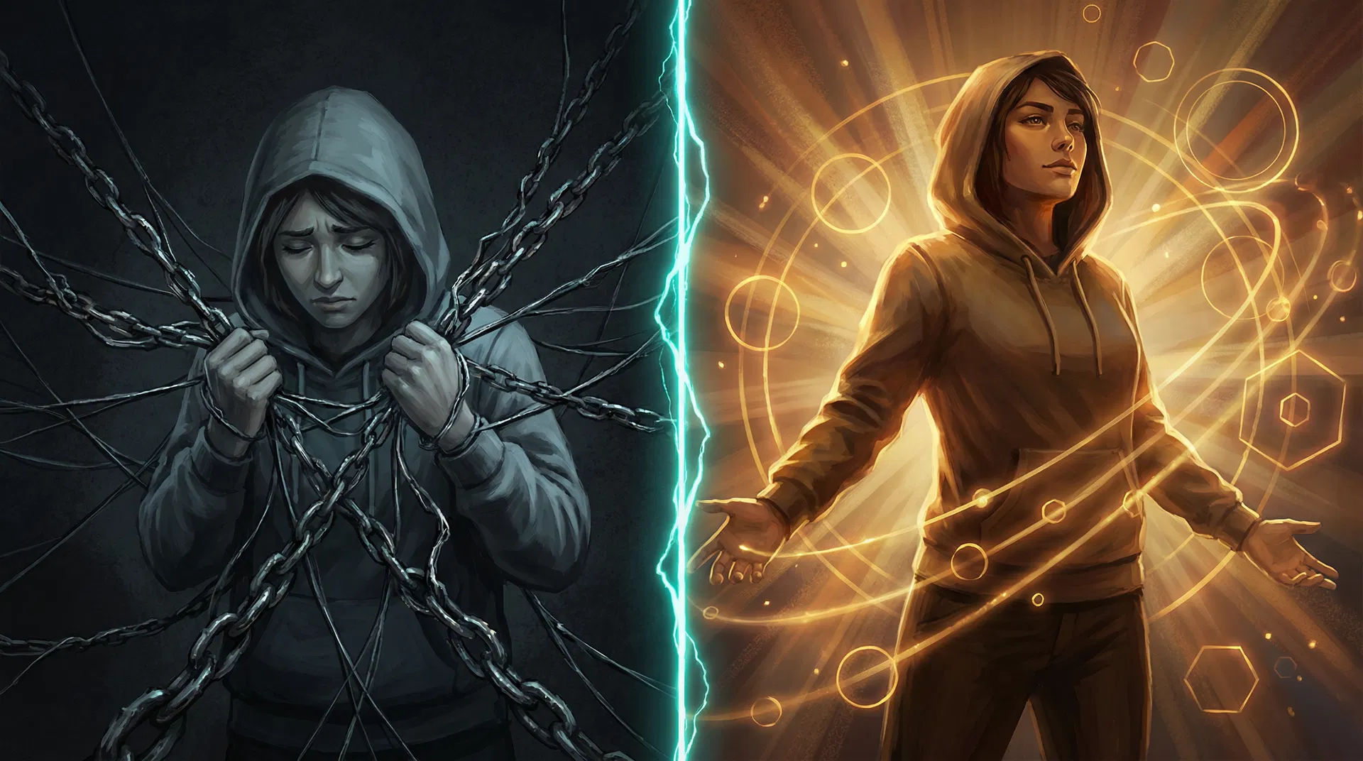 Before and after transformation