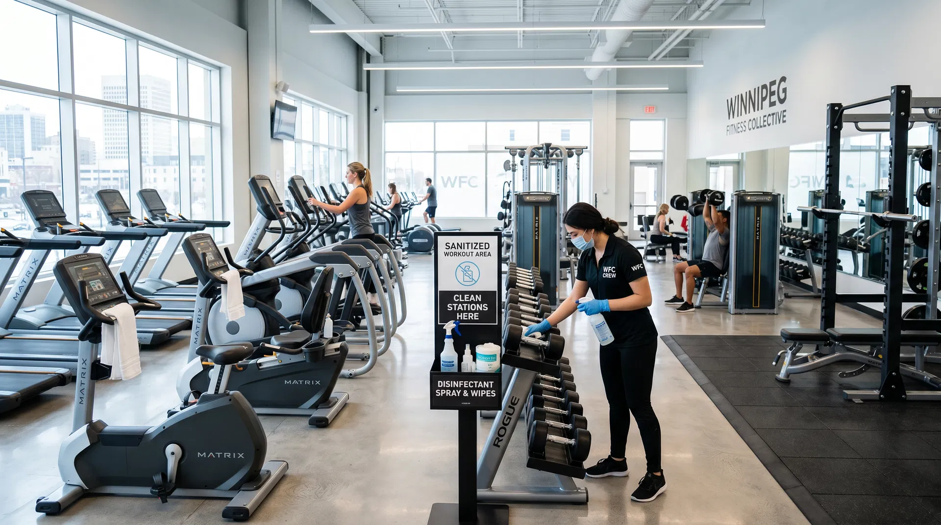 Shallom Cleaning Services gym cleaning frequency guide for Winnipeg fitness centers