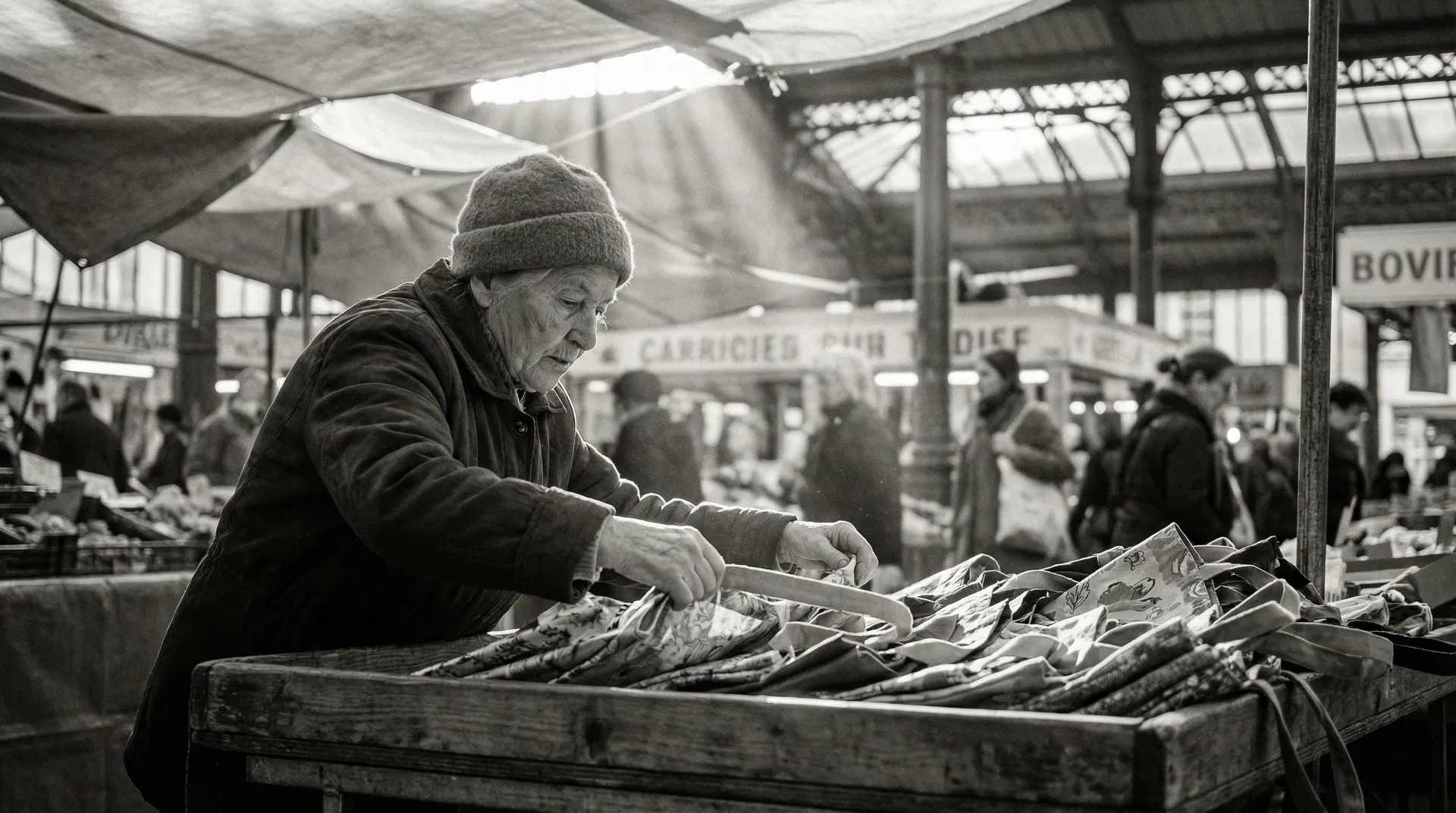Marché parisien — héritage Culture Bag