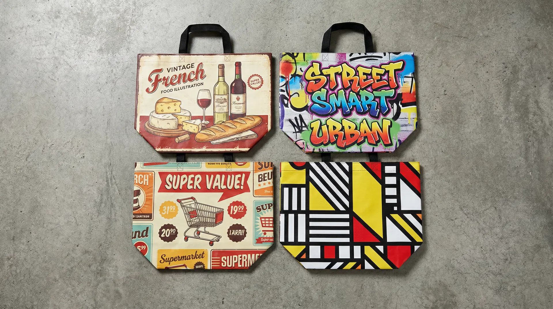 Sacs polypropylène Culture Bag — flat lay