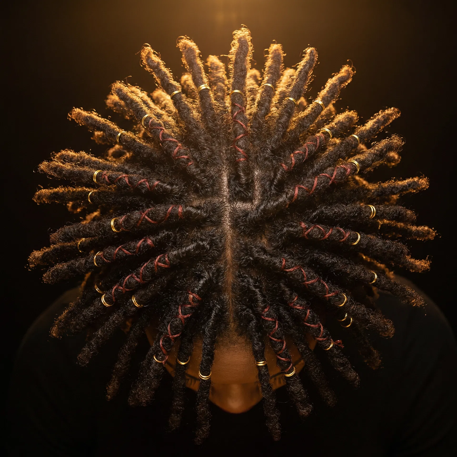 Overhead aerial view of Locs