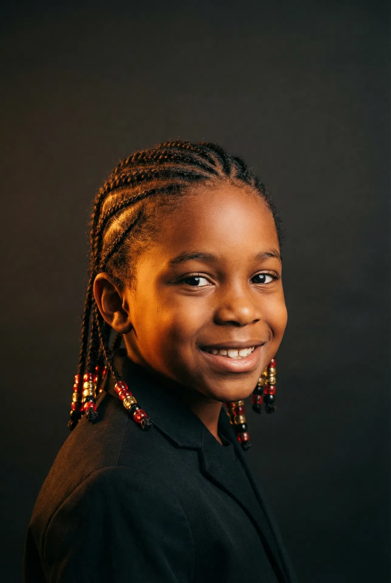 Cornrows with Beads (Boys) — Black boy