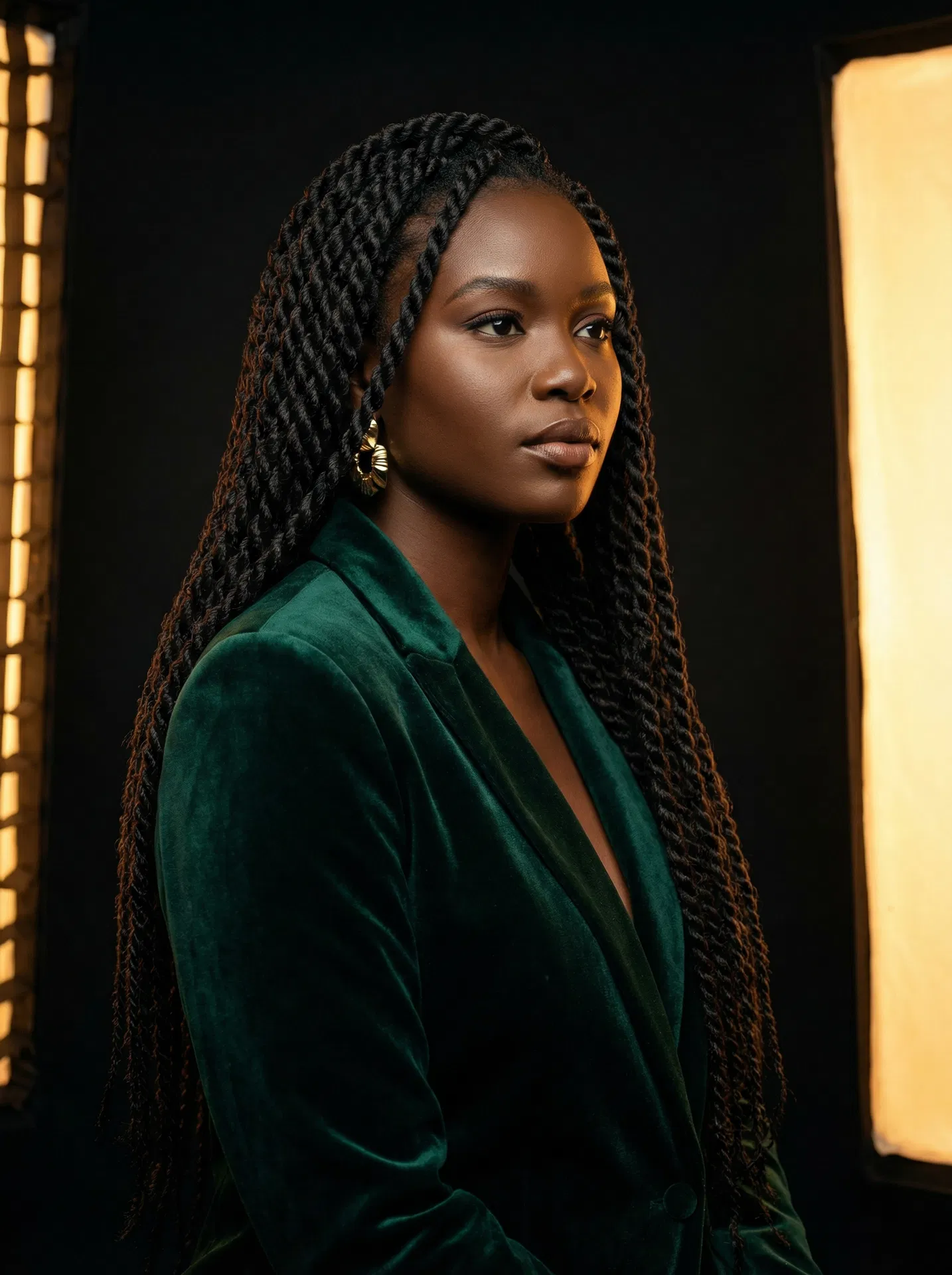 Finished Senegalese twists