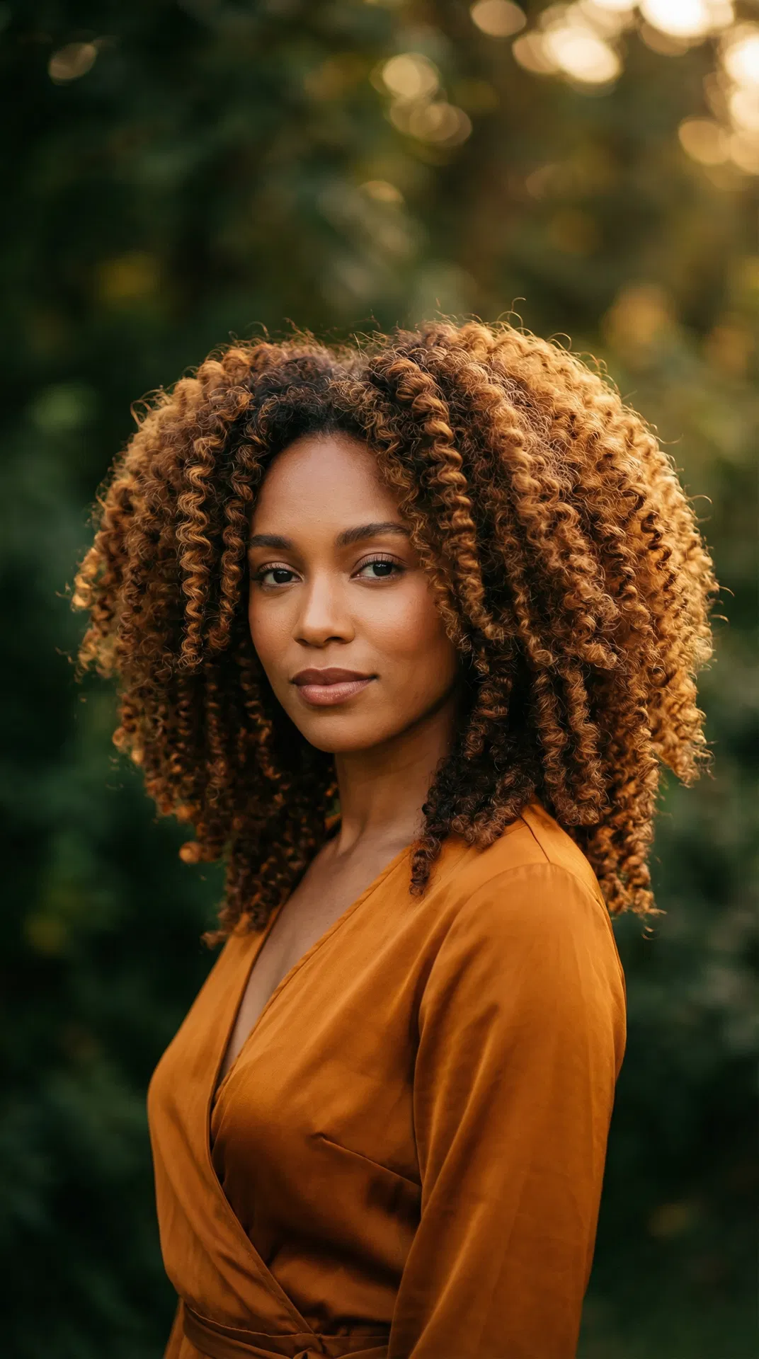 Twist-Out — bi-racial woman