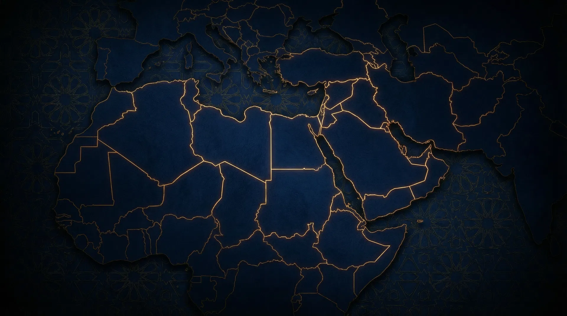 Map of the Arab world highlighting the 22 countries covered by BolBol cultural review