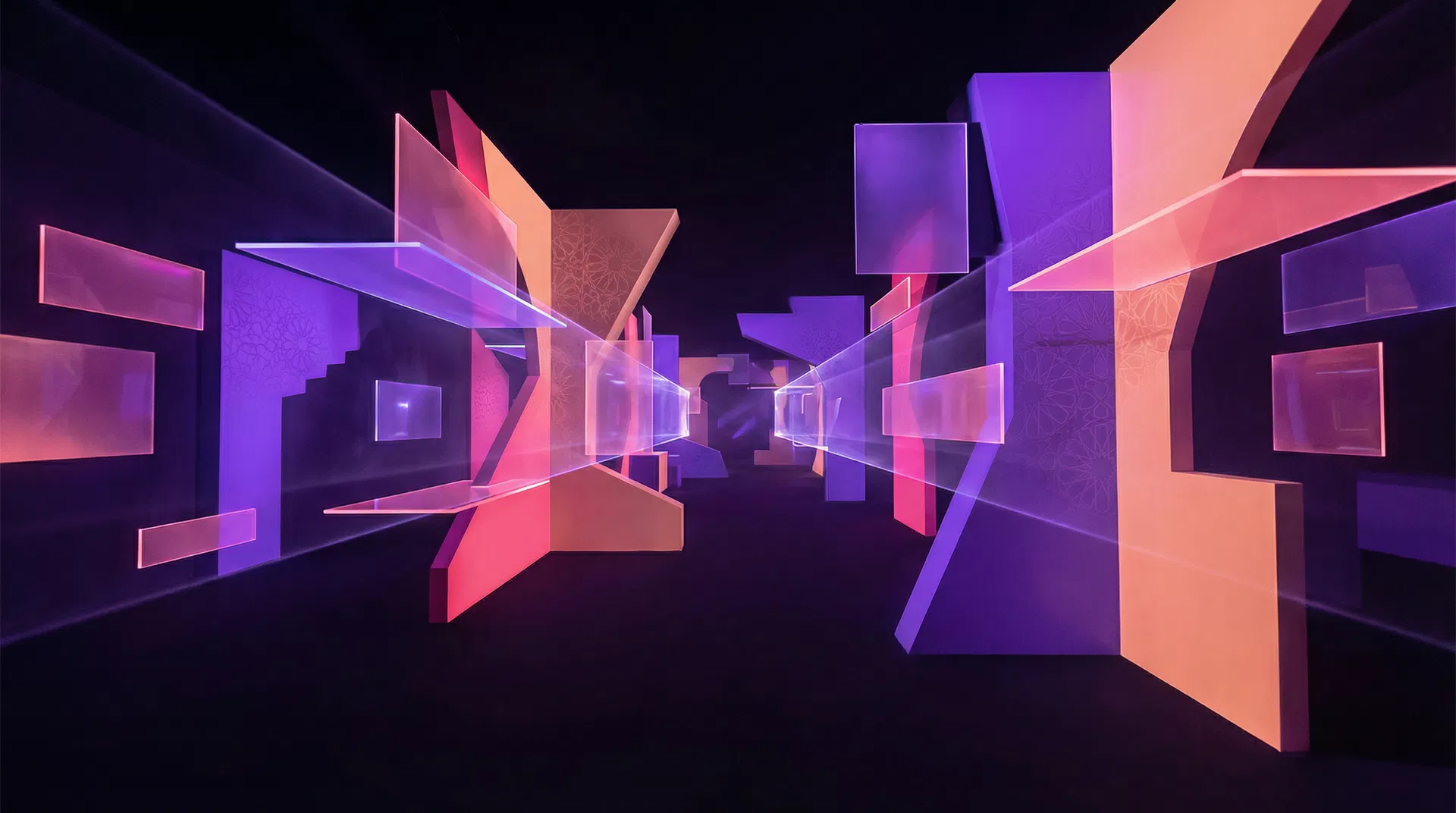 خلفية قسم المعارض المصاحبة - ركن المعرض