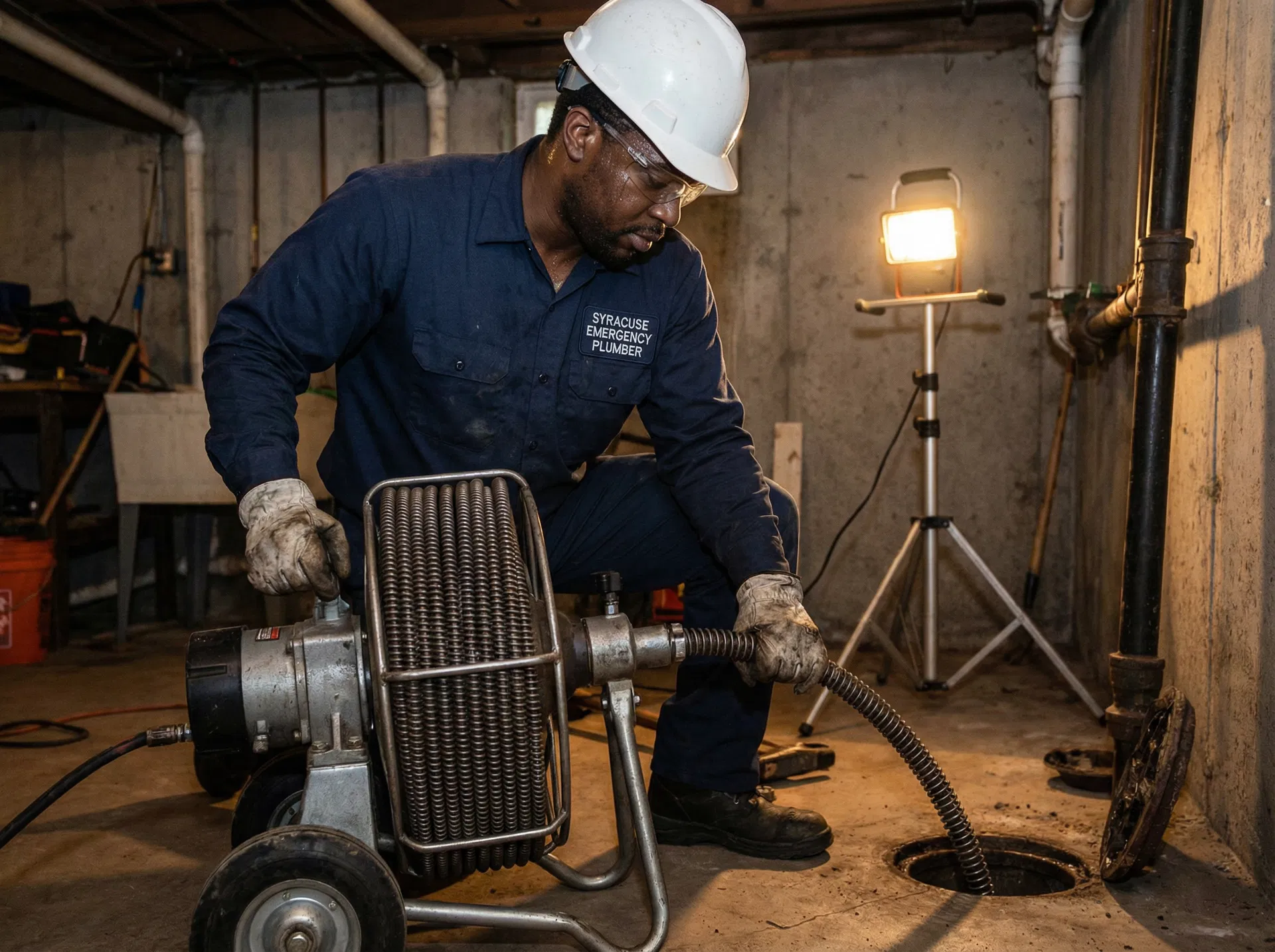 Drain Cleaning by Syracuse Emergency Plumber in Liverpool, NY