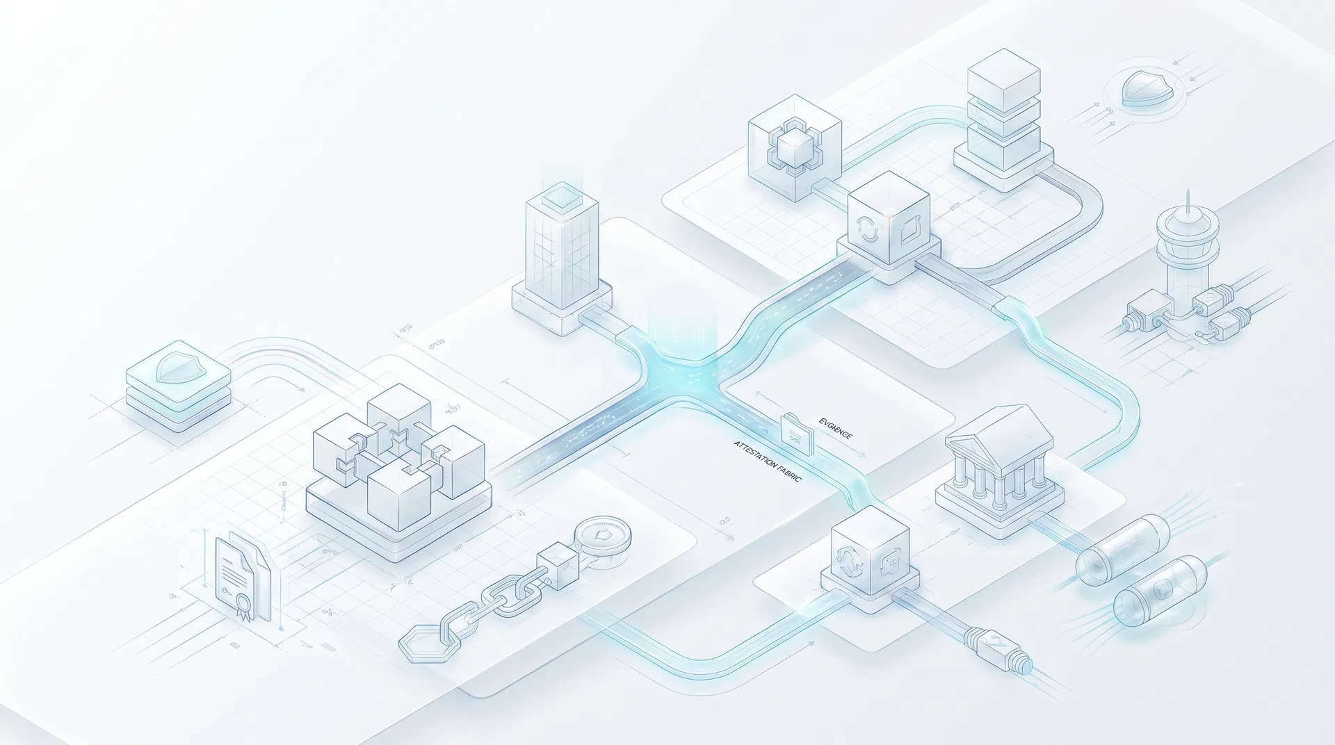 Stablecoin reserve and verification blueprint artwork