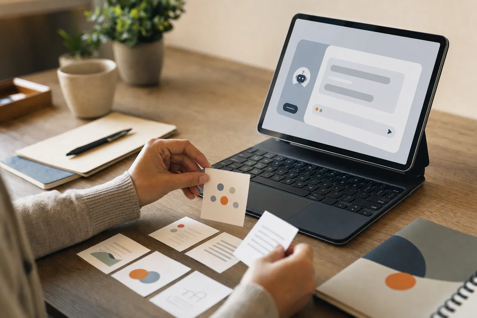 Expérimentation guidée avec cartes et tablette