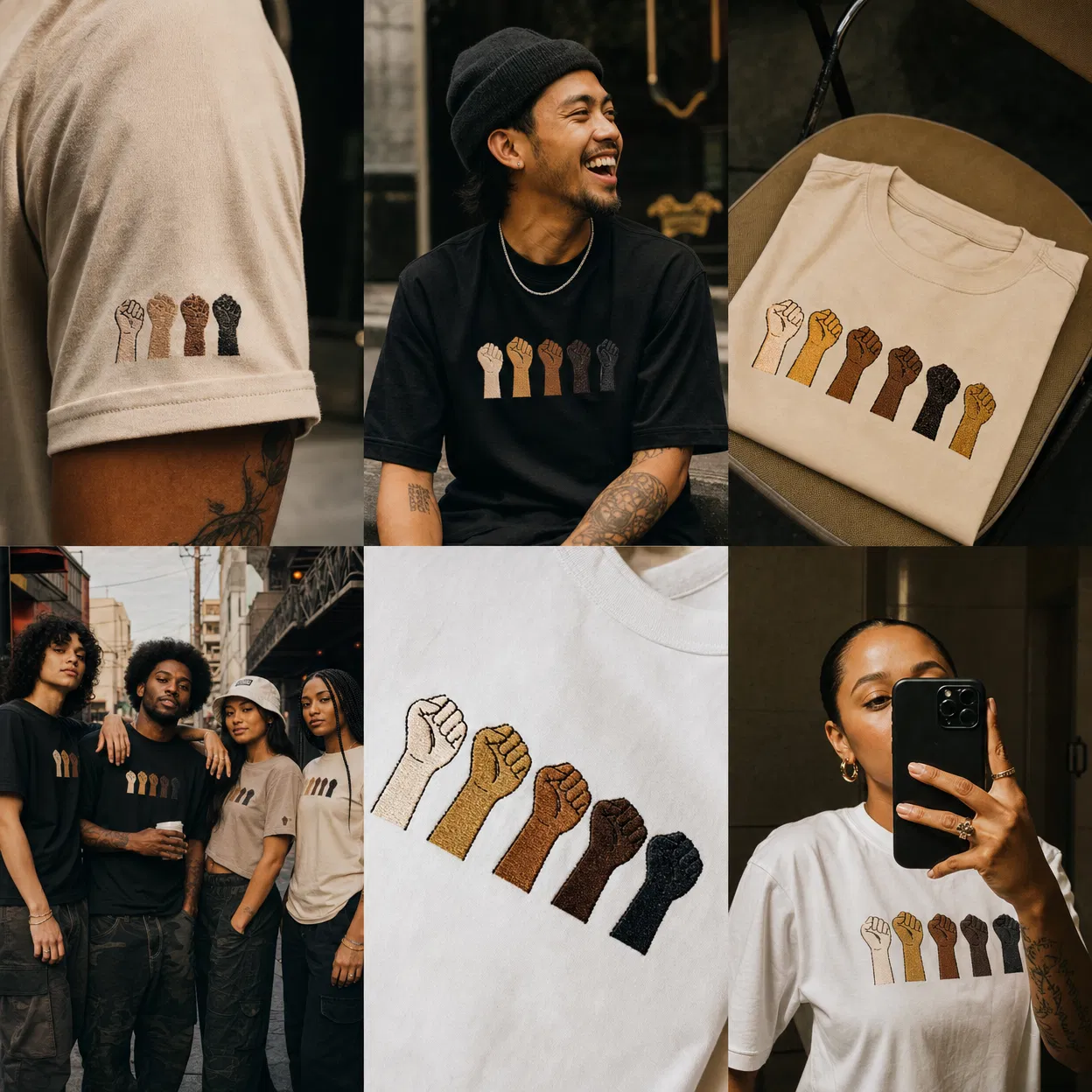 Instagram-style My Kin customer photo mosaic