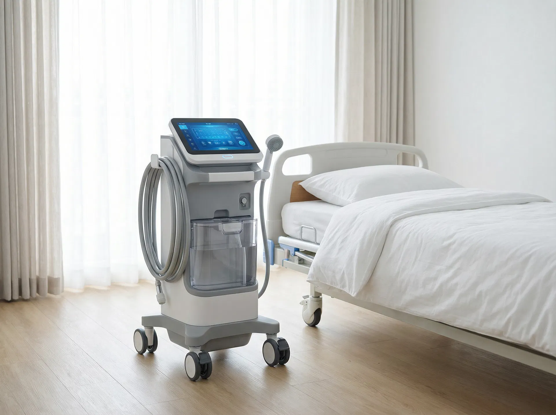 Bed Shower Wibby™ portable in-bed shower device