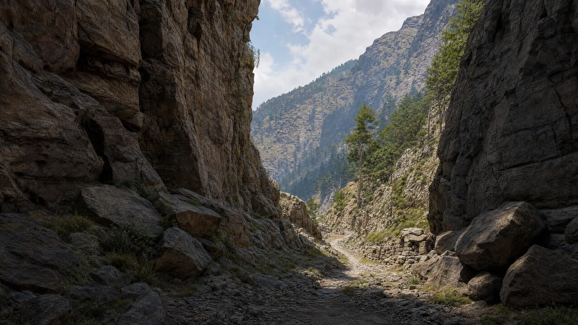 Ground-level 3D view of Malandrai Pass