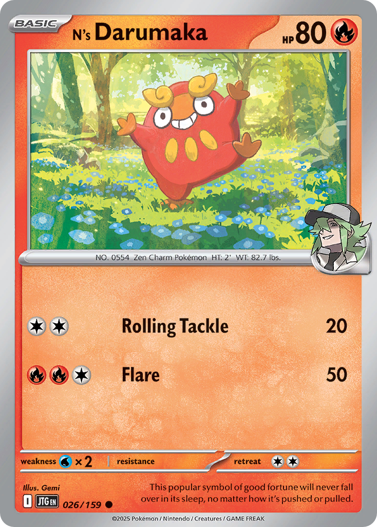 N's Darumaka (Energy Symbol Pattern)