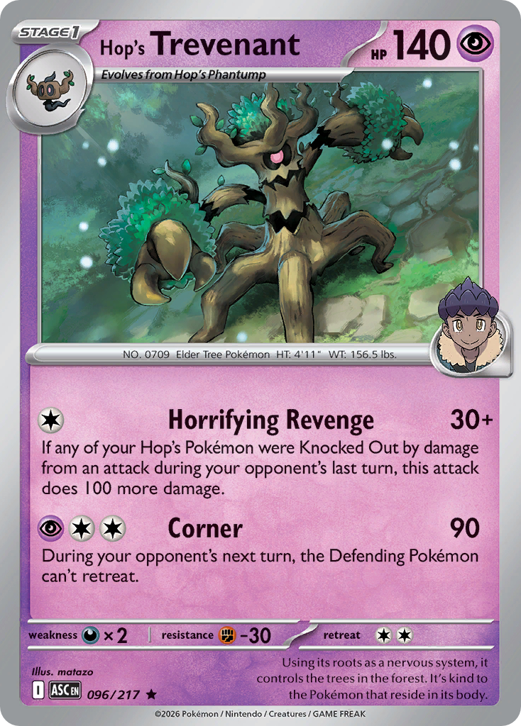 Hop's Trevenant - 078/193 (Energy Symbol Pattern)