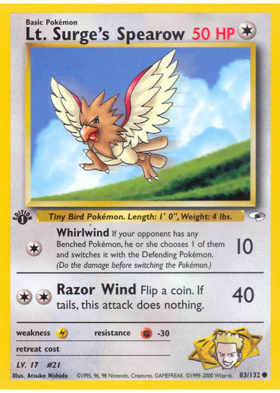 Lt. Surge's Spearow