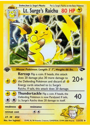 Lt. Surge's Raichu