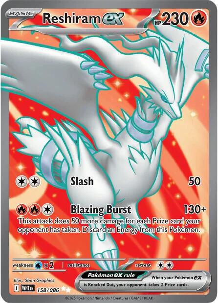 Reshiram EX - 158/BW-P