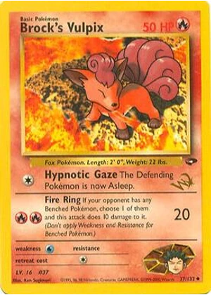 Brock's Vulpix [W Stamped]