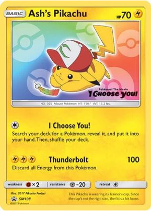 Ash's Pikachu - SM108