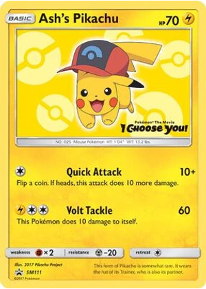 Ash's Pikachu - SM111