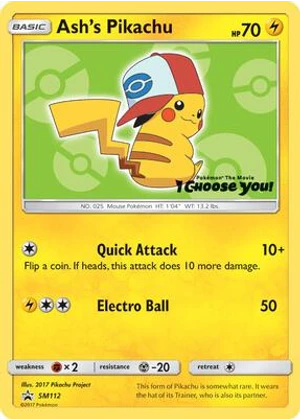 Ash's Pikachu - SM112