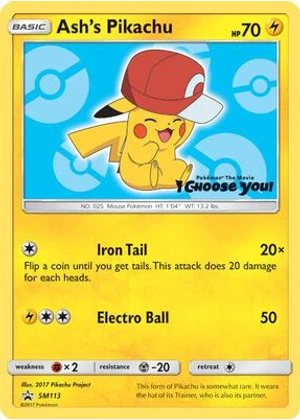 Ash's Pikachu - SM113