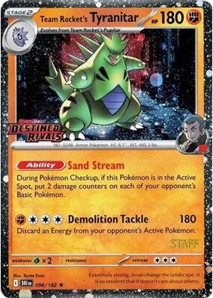 Team Rocket's Tyranitar (Prerelease) [Staff]
