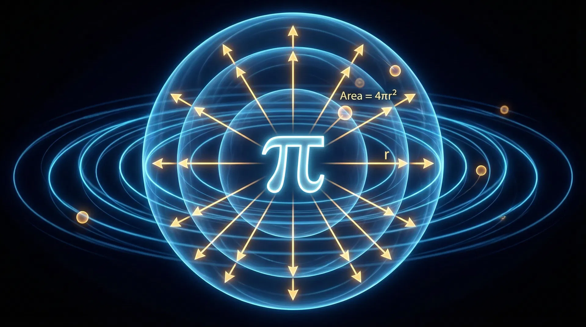 π as a force field — Gauss's Law visualization