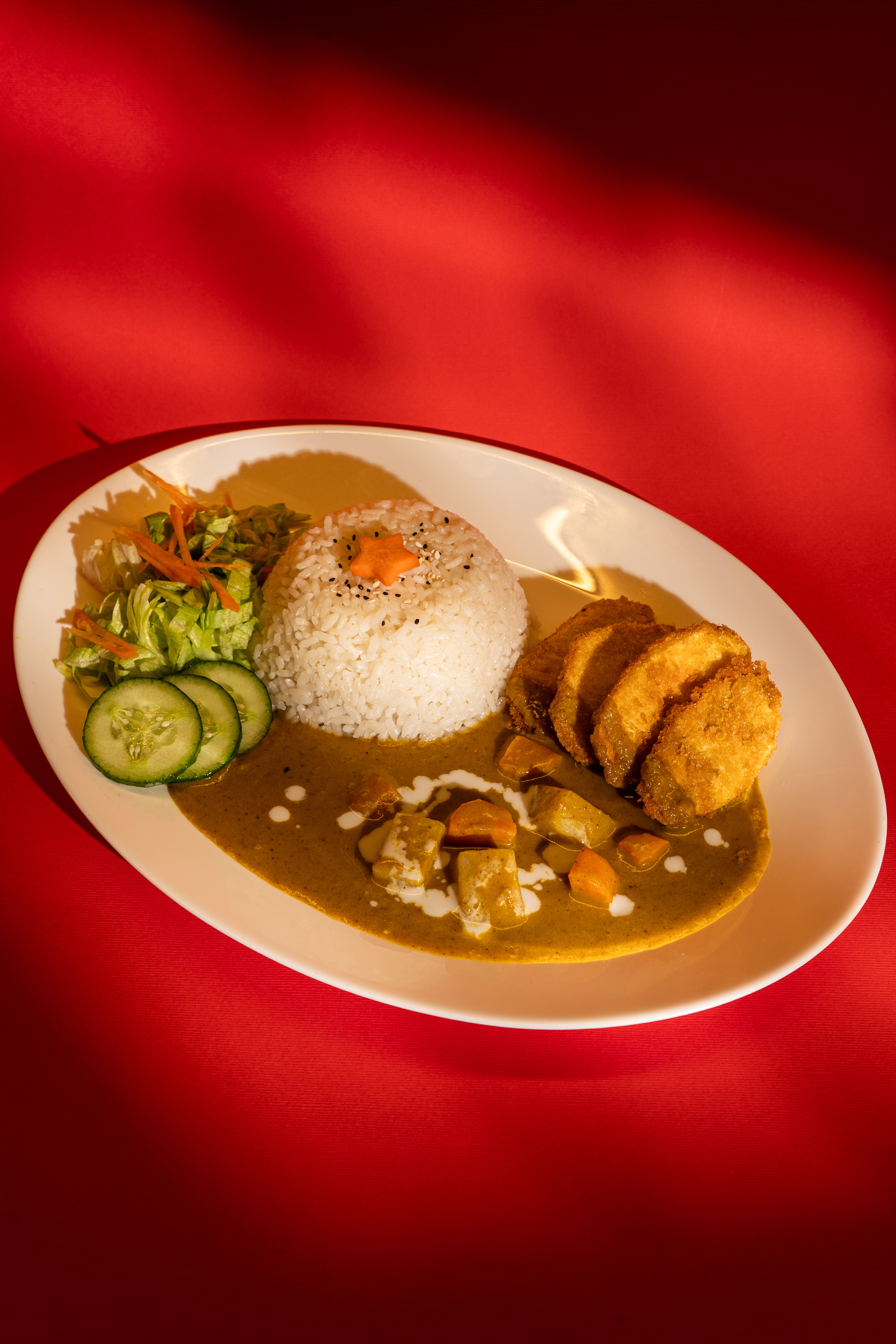 Coconut Japanese ChickGozilla Curry Rice 