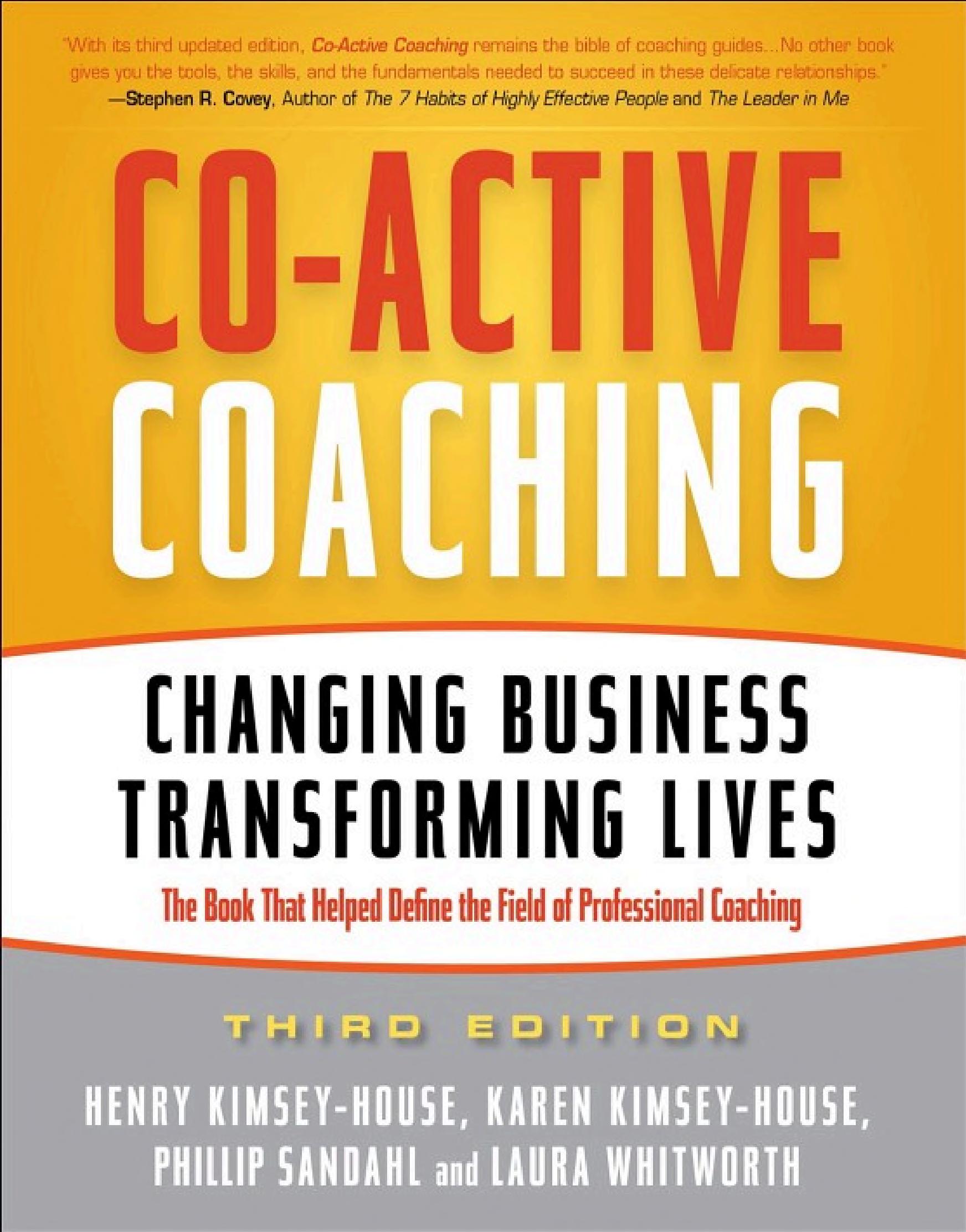 Co-Active Coaching