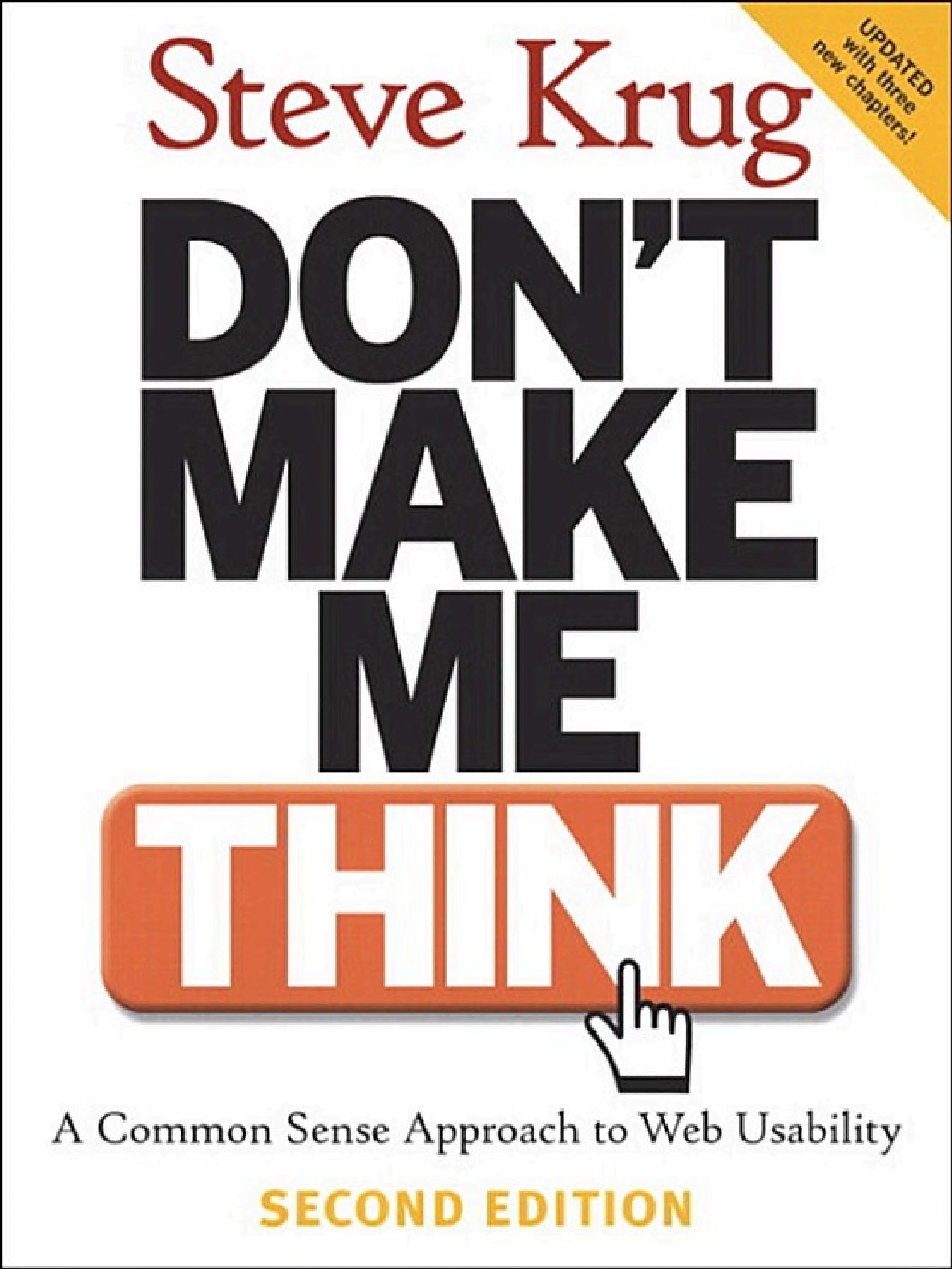 Don't Make Me Think: Web Usability intuitiv