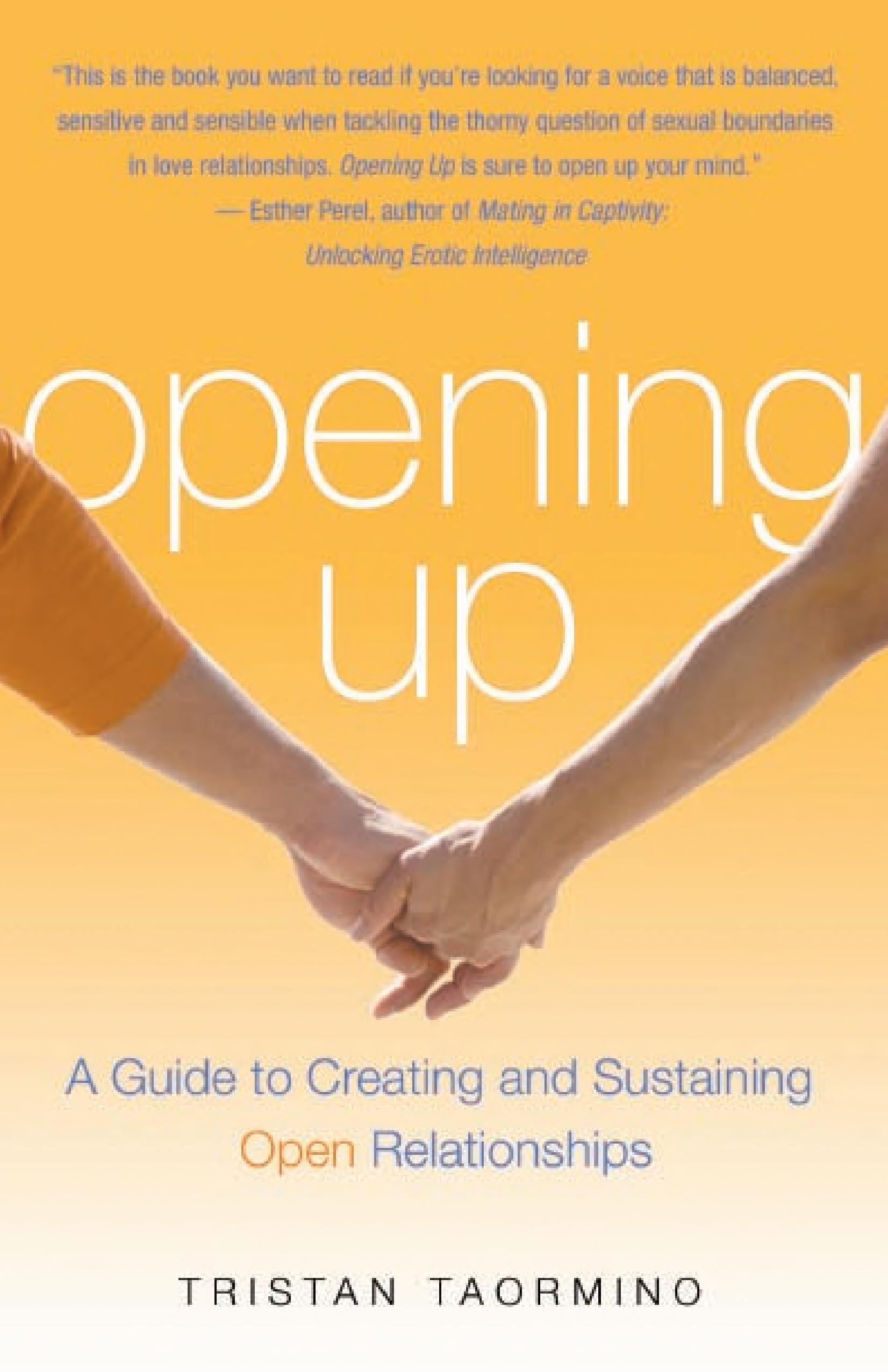 Opening Up by Tristan Taormino — book cover
