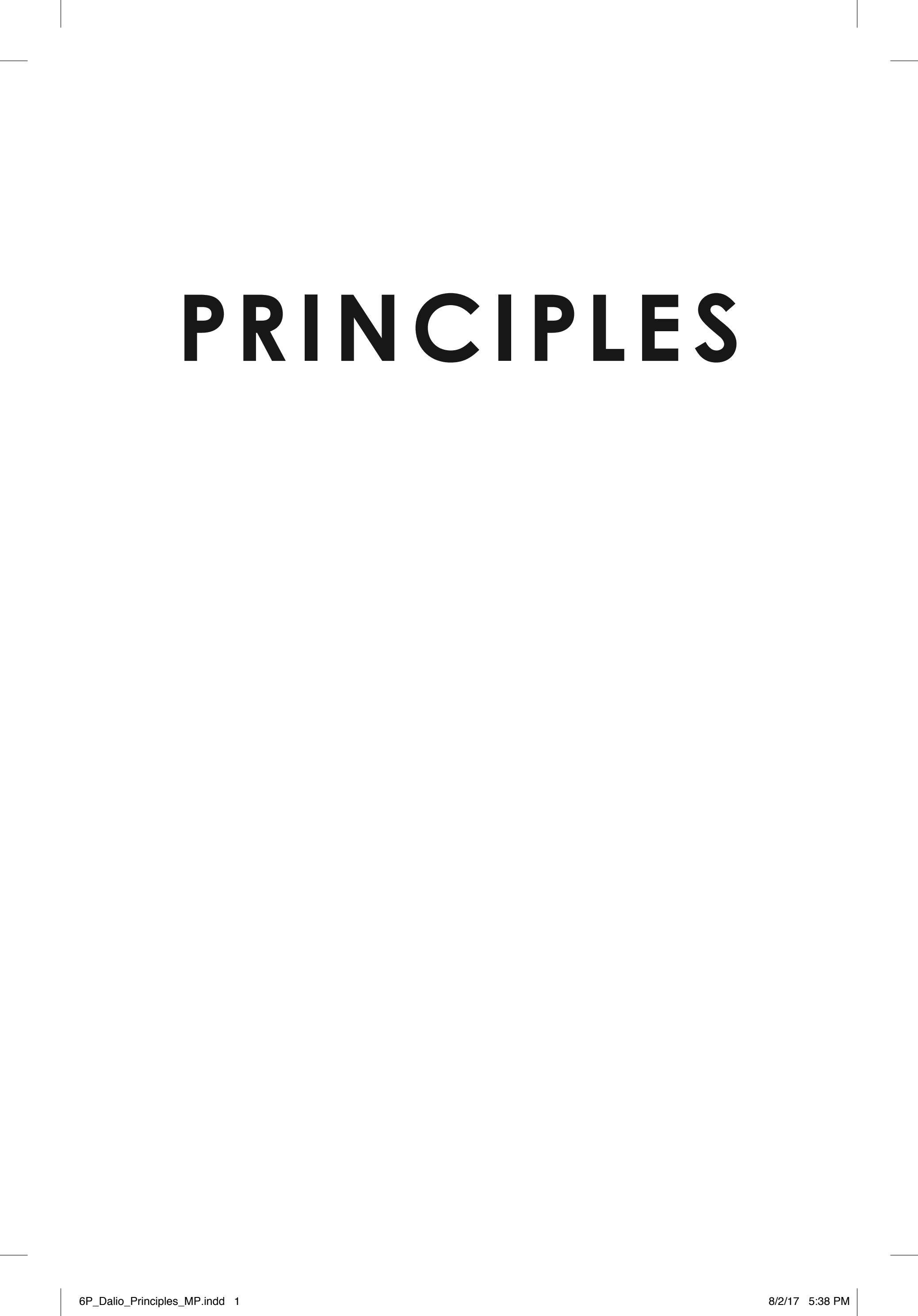 Princípios: Vida e Trabalho