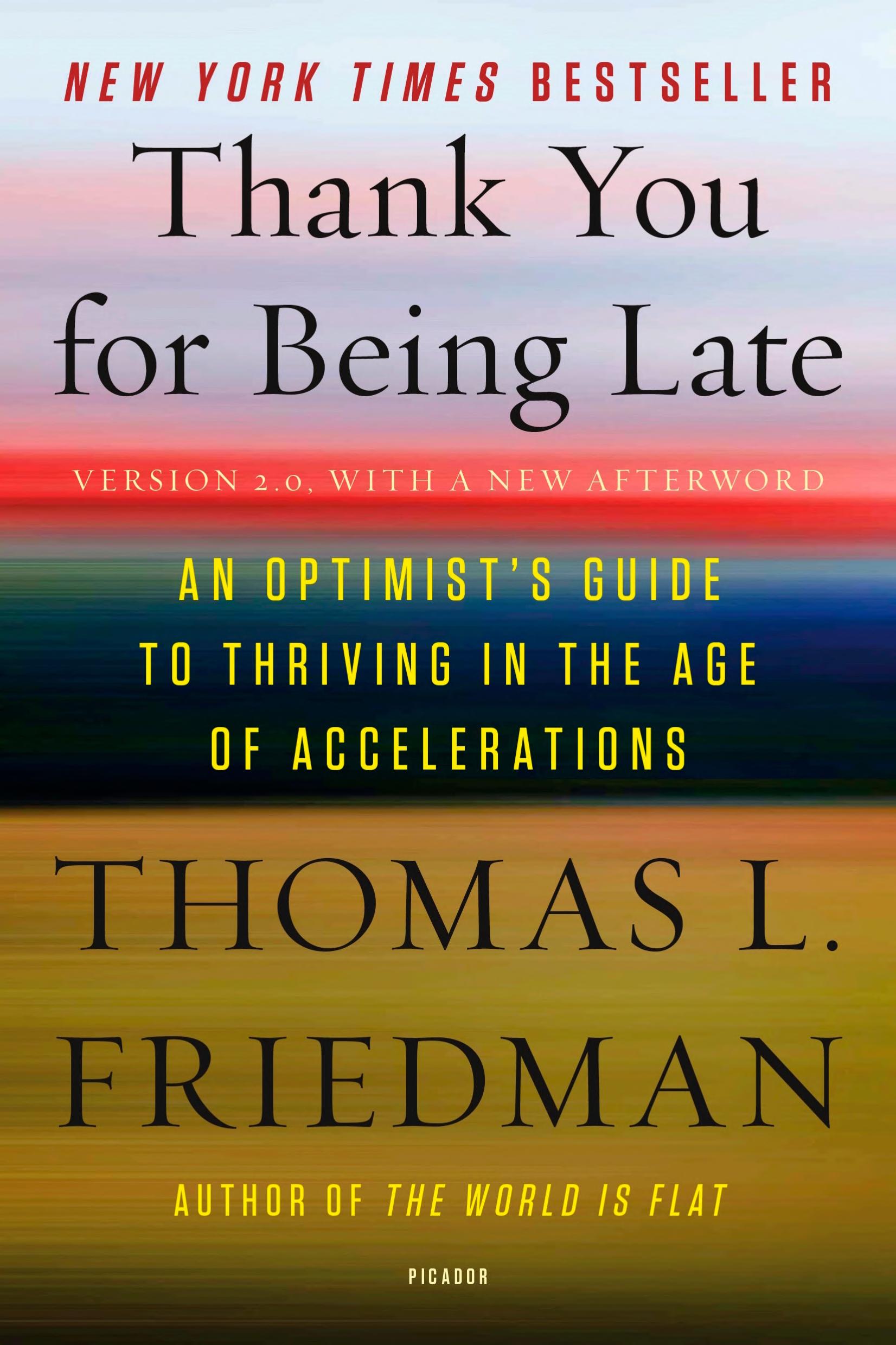 Thank You for Being Late by Thomas L. Friedman — book cover