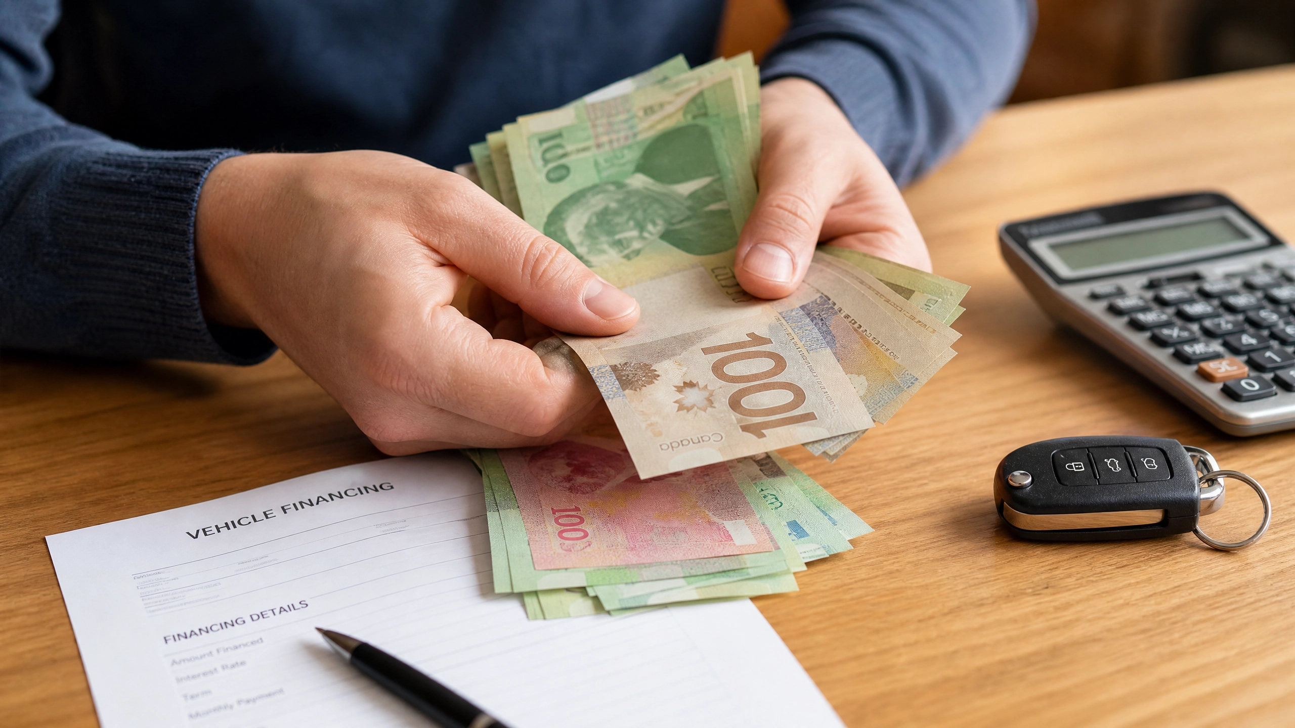 Down payment for bad credit car financing in Canada