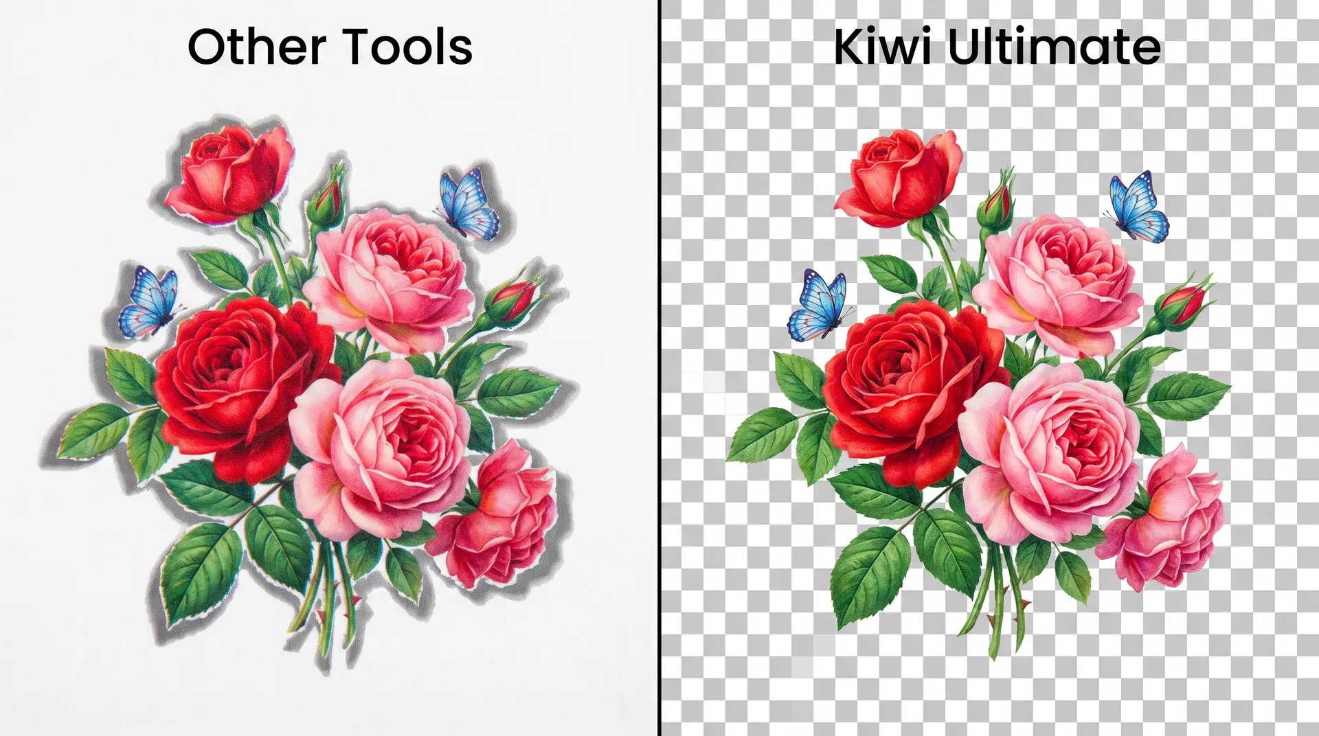 Before/After: Floral Bouquet Design