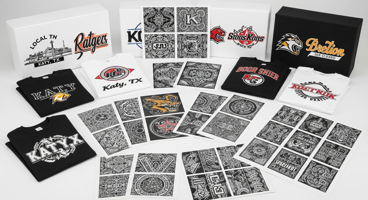 Custom Gang Sheets for Katy TX Apparel Businesses